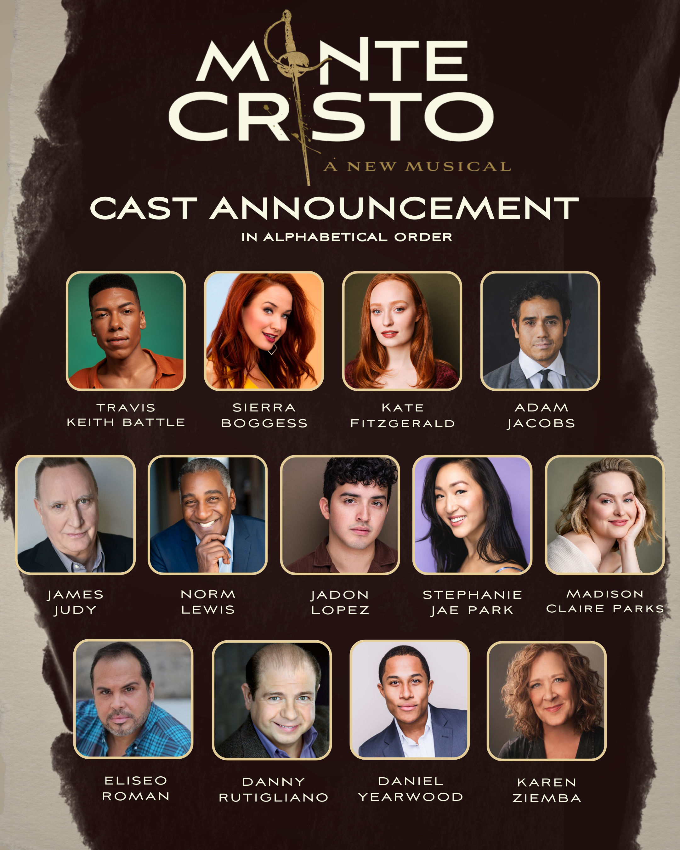 Monte Cristo Cast Announcement